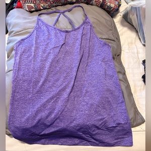 Purple Nike dry-fit strappy tank